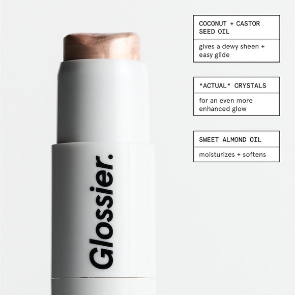 GLOSSIER HALOSCOPE Dew Effect Highlighter in TOPAZ Full Size NEW IN BOX! - Picture 3 of 8